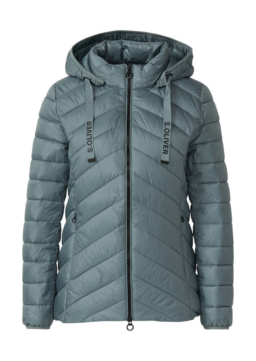 Steppjacke mit abnehmbarer Kapuze