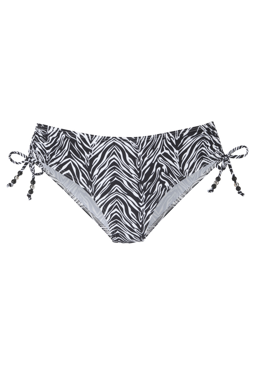 Bikinihose mit Raffung