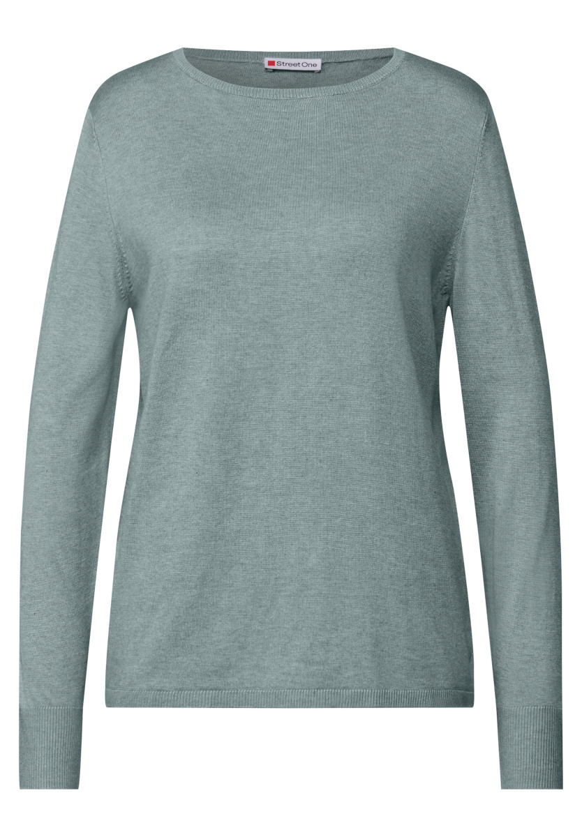 Basic Pullover blau