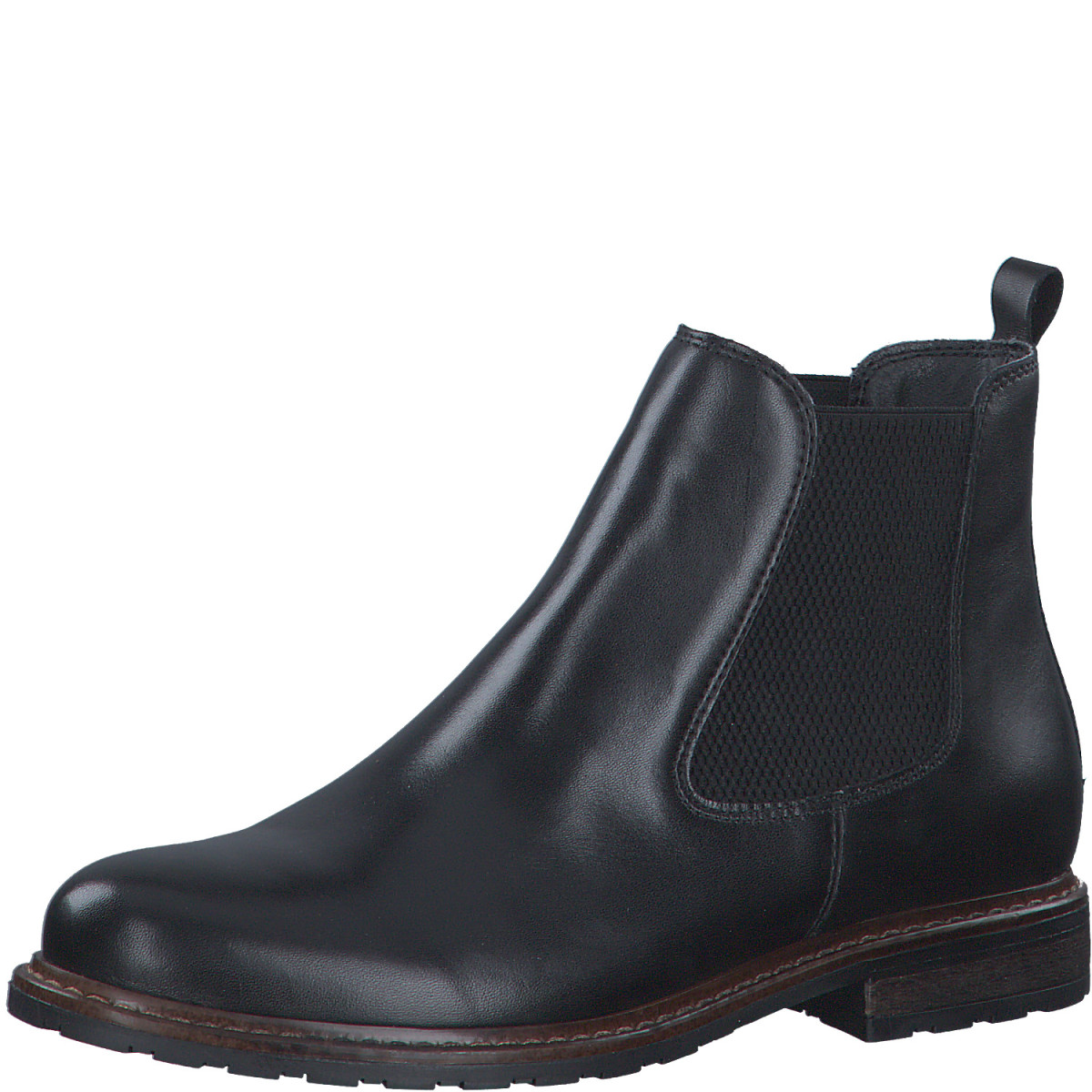 Leder Chelsea Boot schwarz