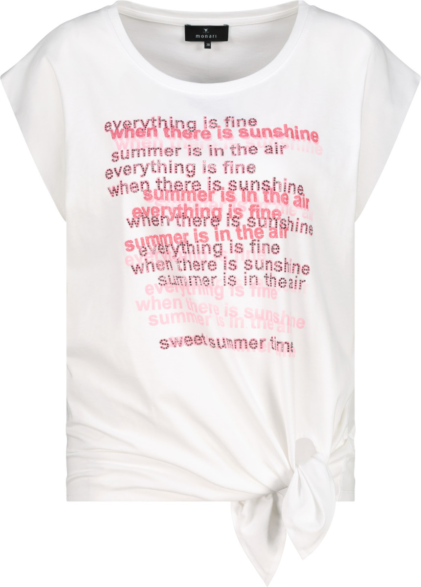 T-Shirt mit Schriftmuster