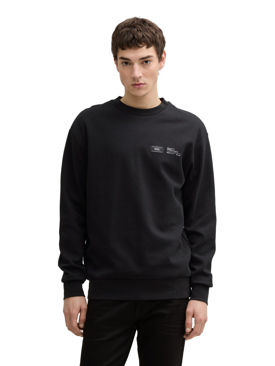 Sweatshirt mit Logo-Label