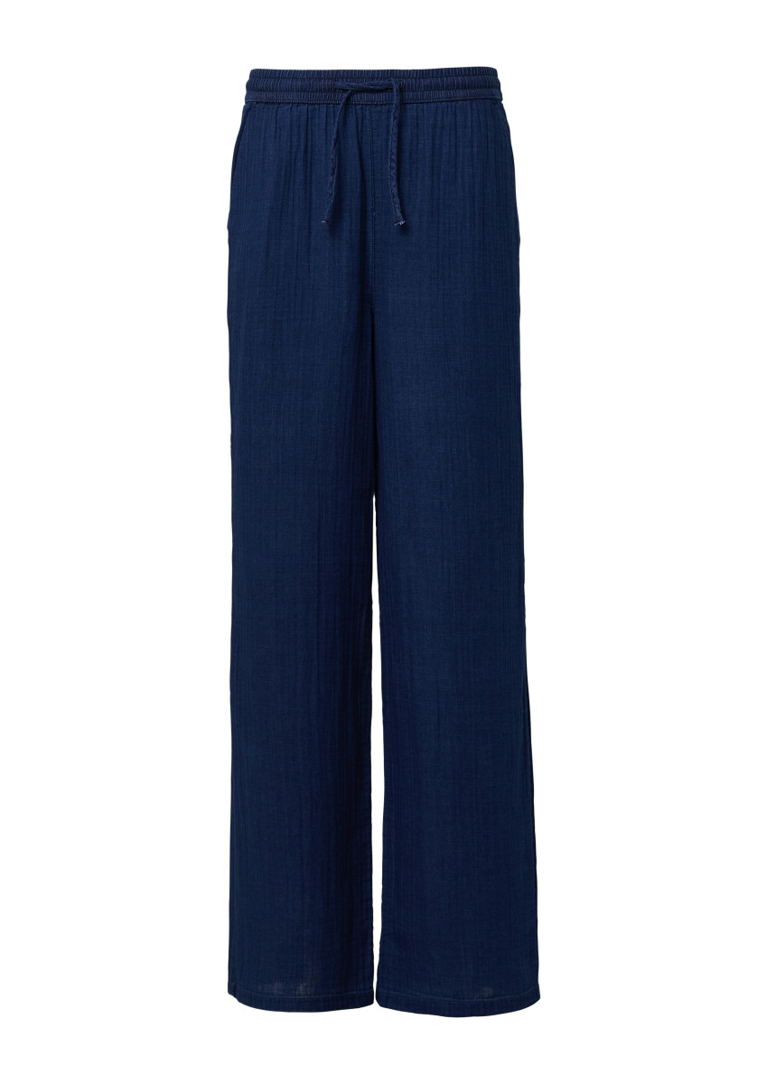 Wide-Leg-Hose mit Elastikbund