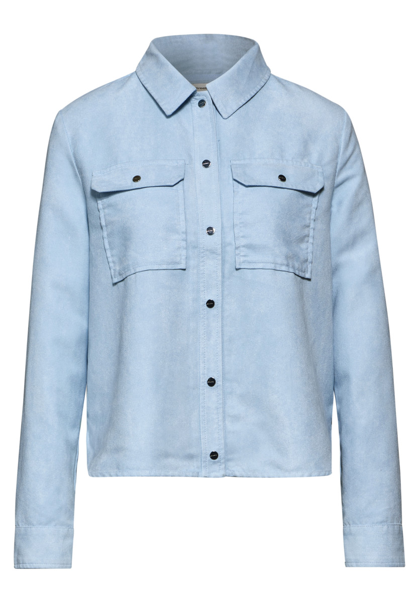 Kurzes Overshirt hellblau