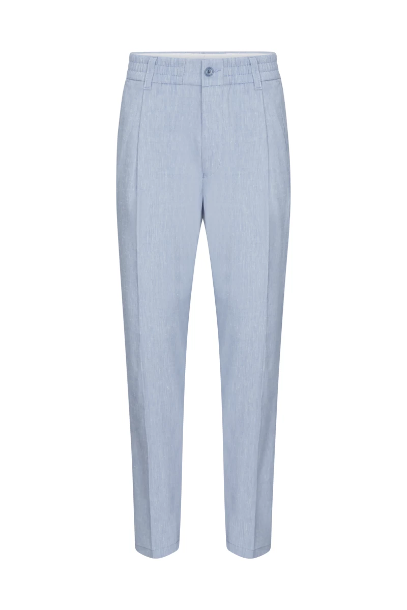 Bundfaltenhose "Chasy" hellblau
