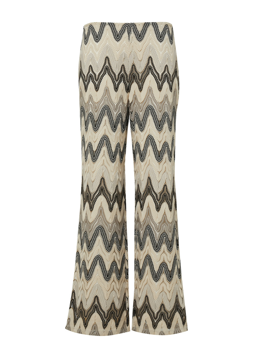Wide-Leg-Hose aus Strickjersey