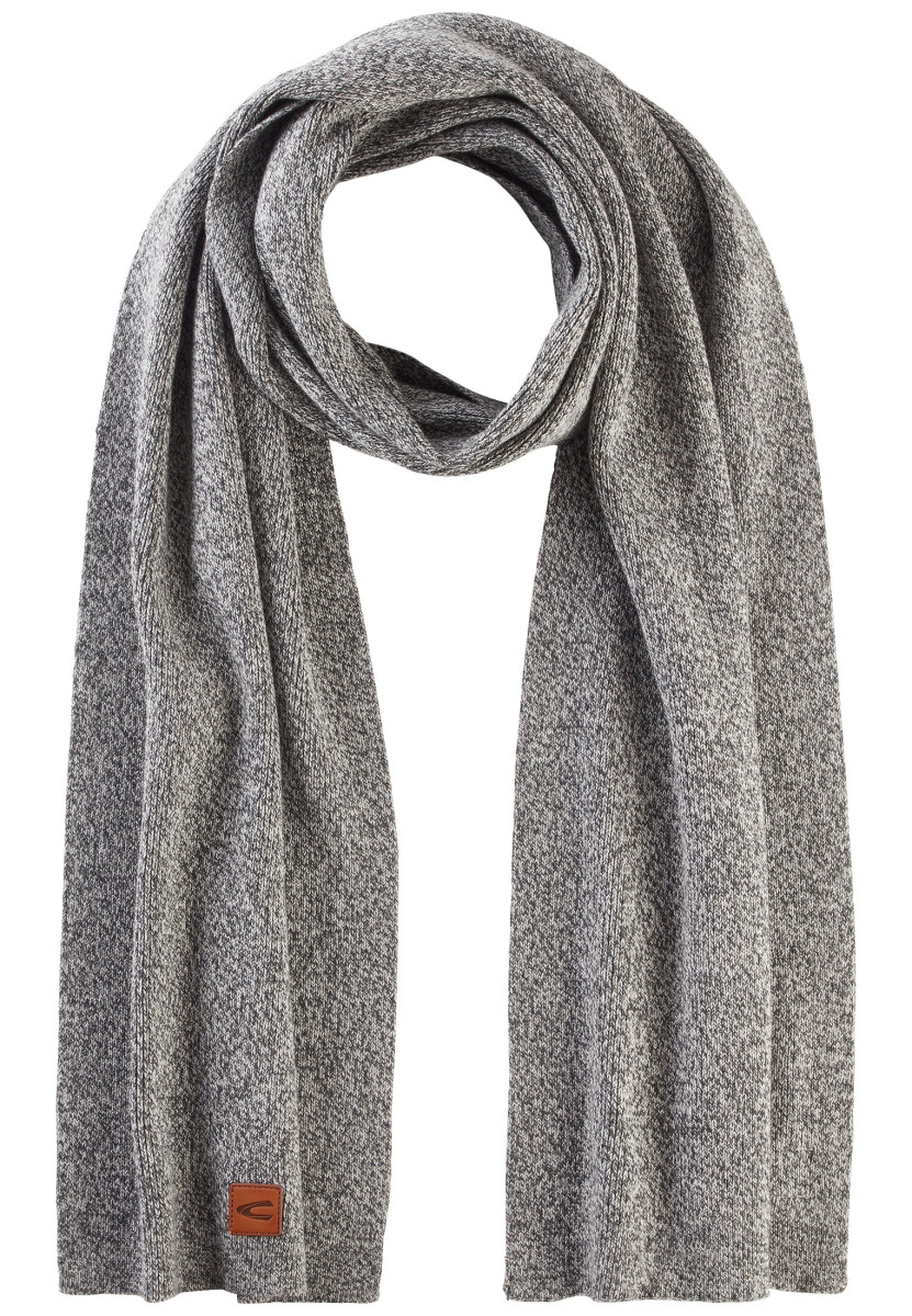 Strickschal grau