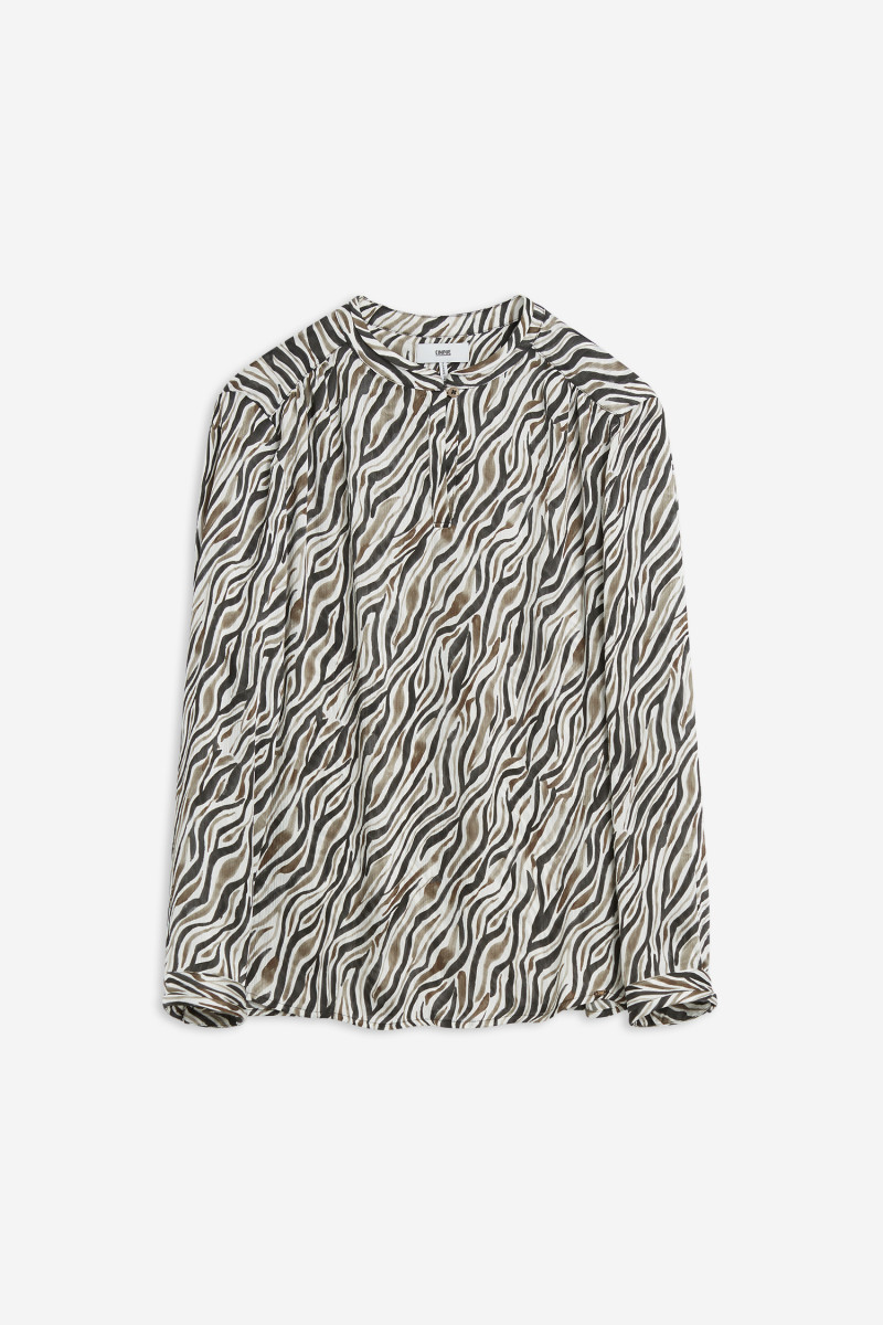 Bluse mit Zebra-Print