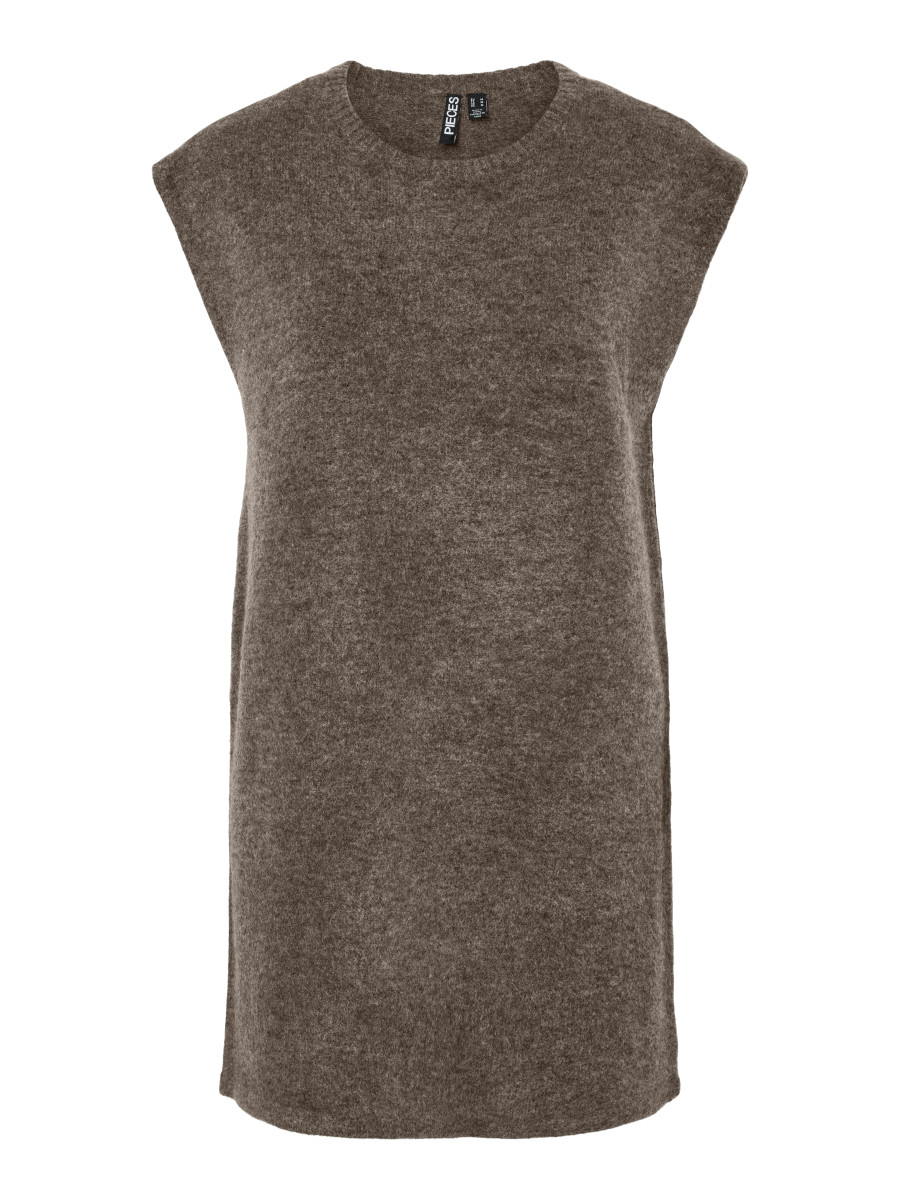 Strick-Kleid braun