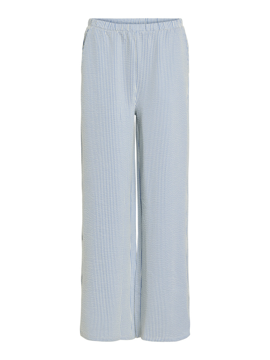 Gestreifte Hose hellblau
