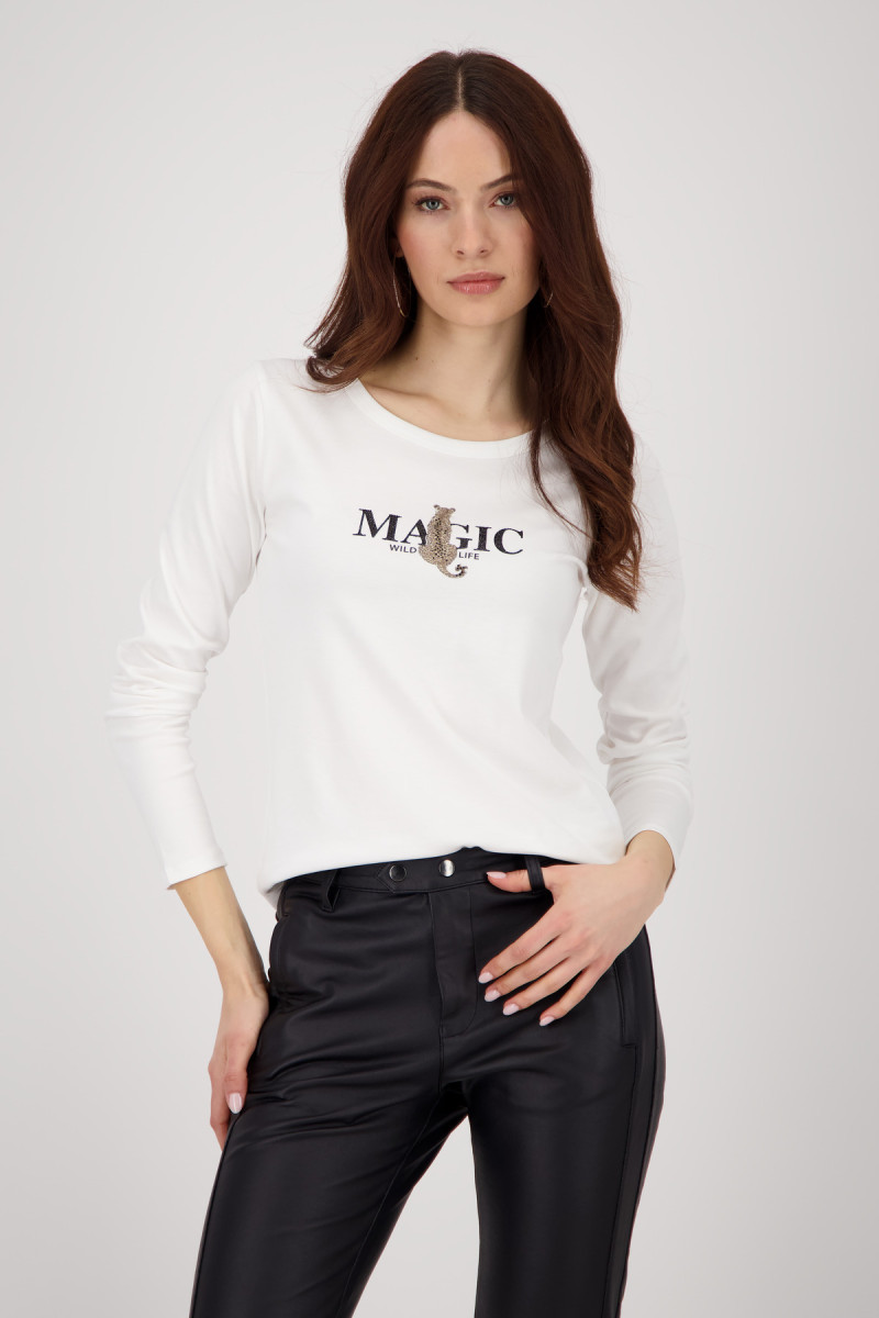 Langarmshirt mit Leopardenmuster
