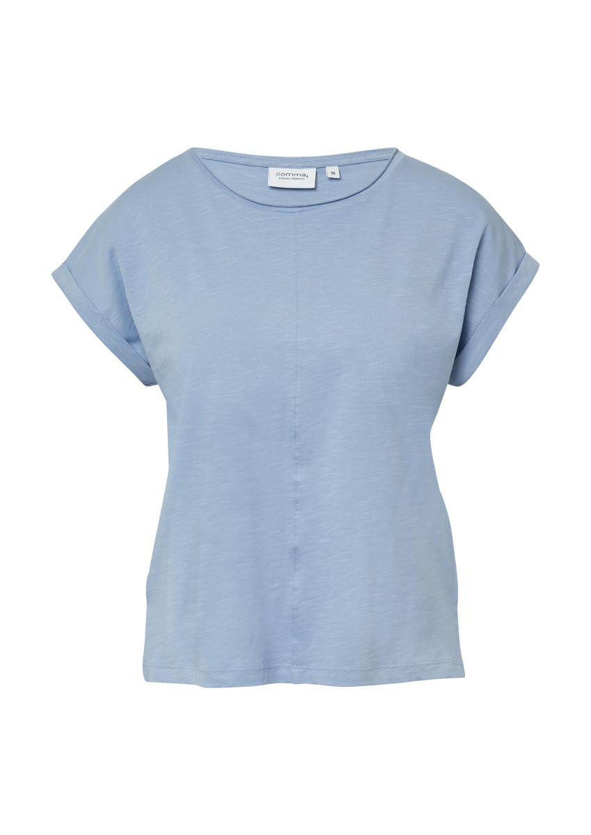 T-Shirt mit Ärmelumschlag