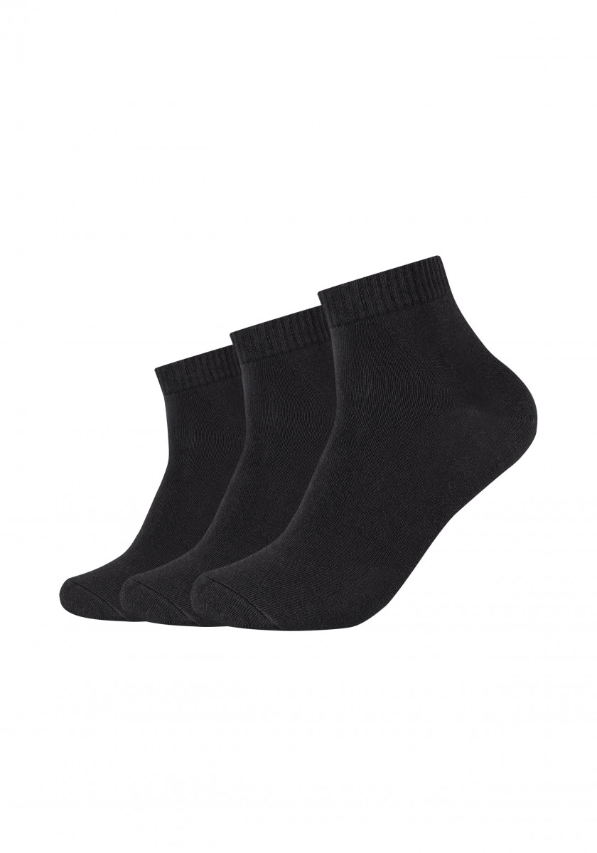 Basic-Socken, 3 Paar schwarz