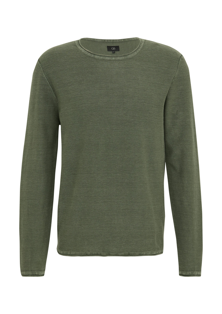 Strickpullover oliv