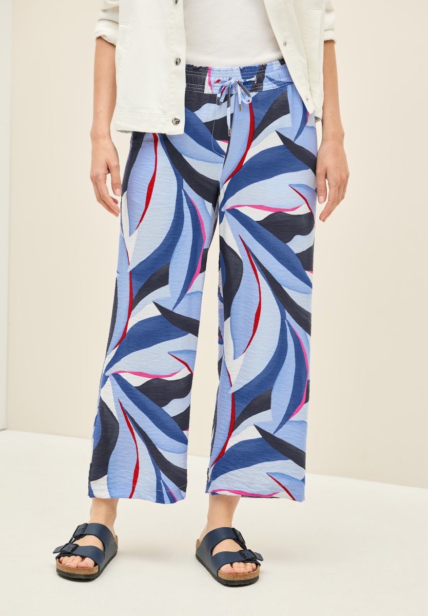 7/8-Twill-Hose mit Struktur
