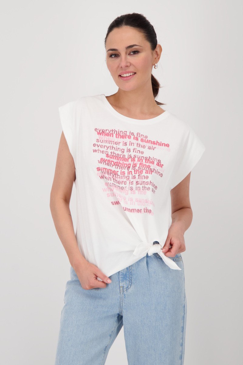 T-Shirt mit Schriftmuster