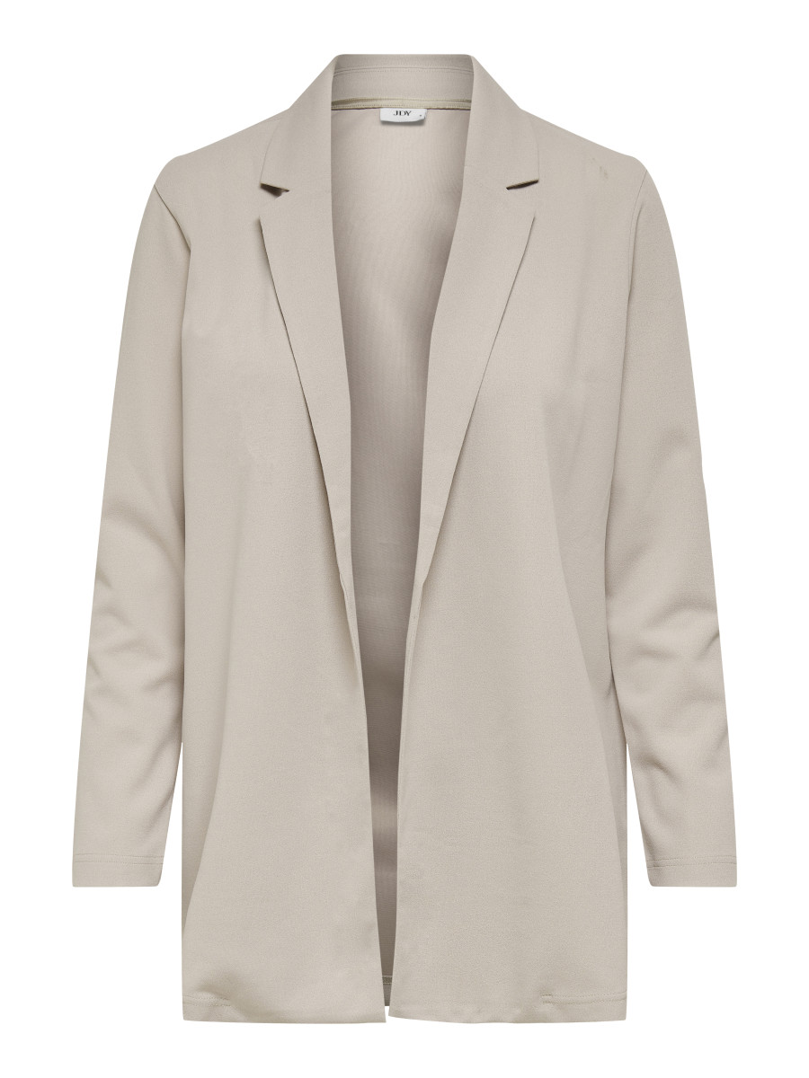 Einfarbiger Blazer grau