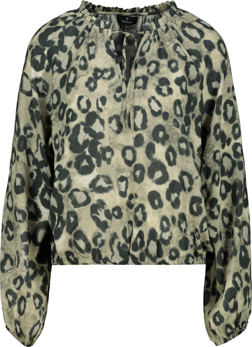Bluse mit Leomuster
