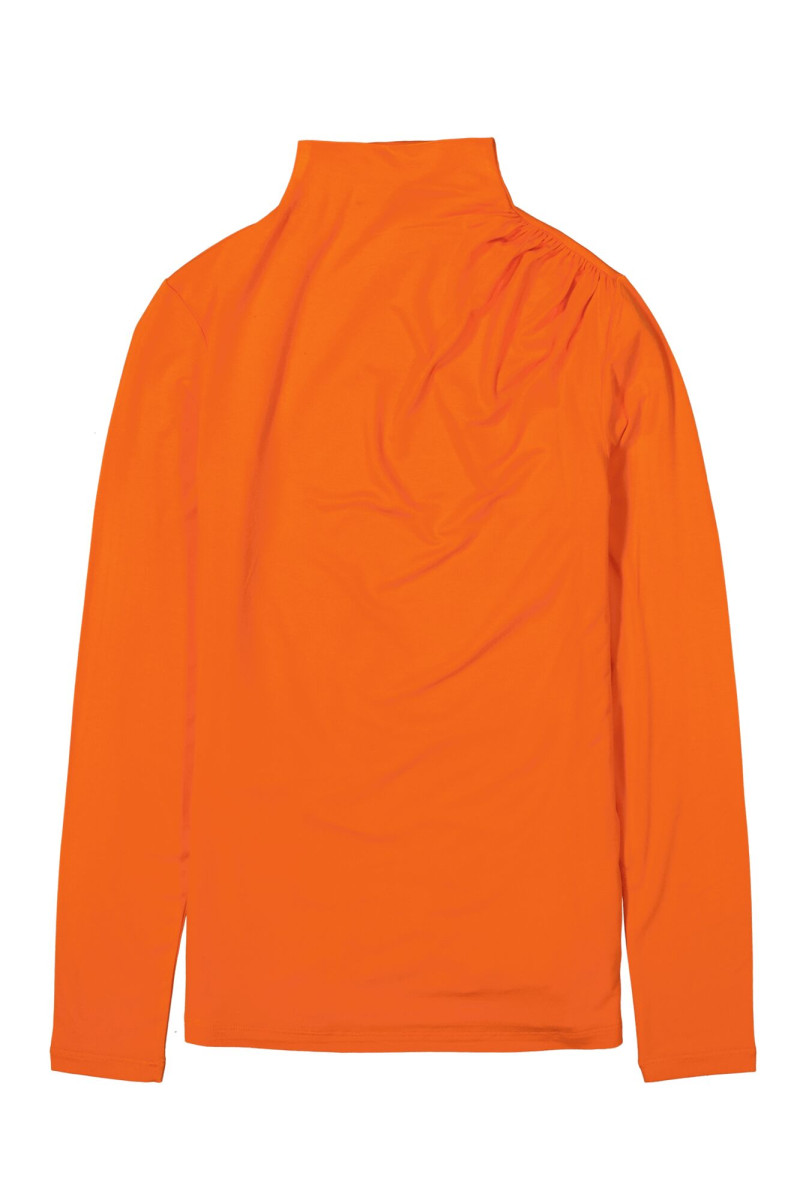 Rollkragenshirt orange