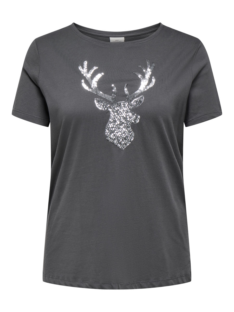 Print-Shirt dunkelgrau