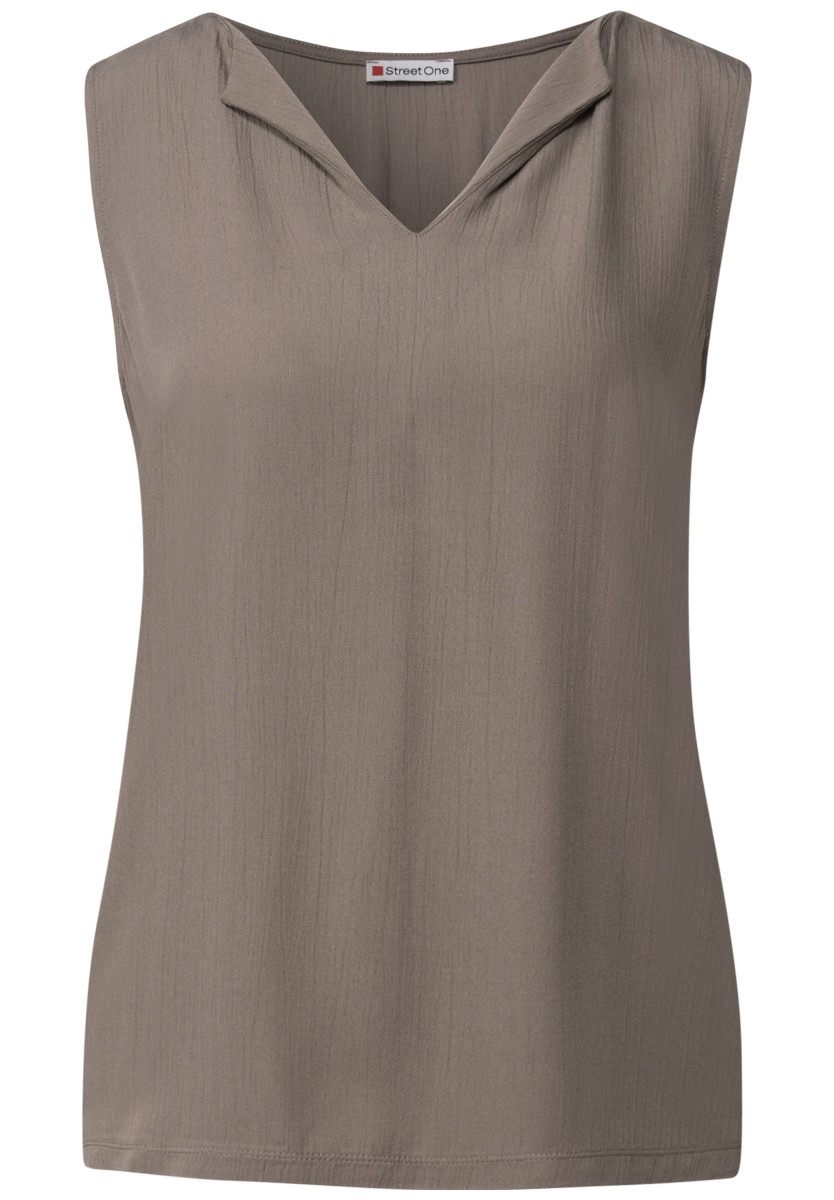 Top mit Split Neck