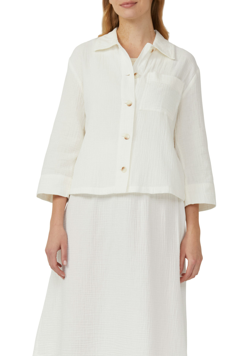 Blusen-Overshirt aus Musselin