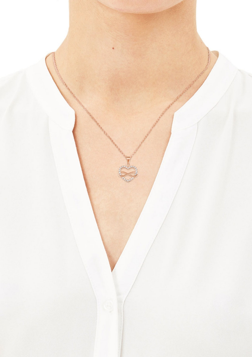 Silber-Halskette Herz/Infinity
