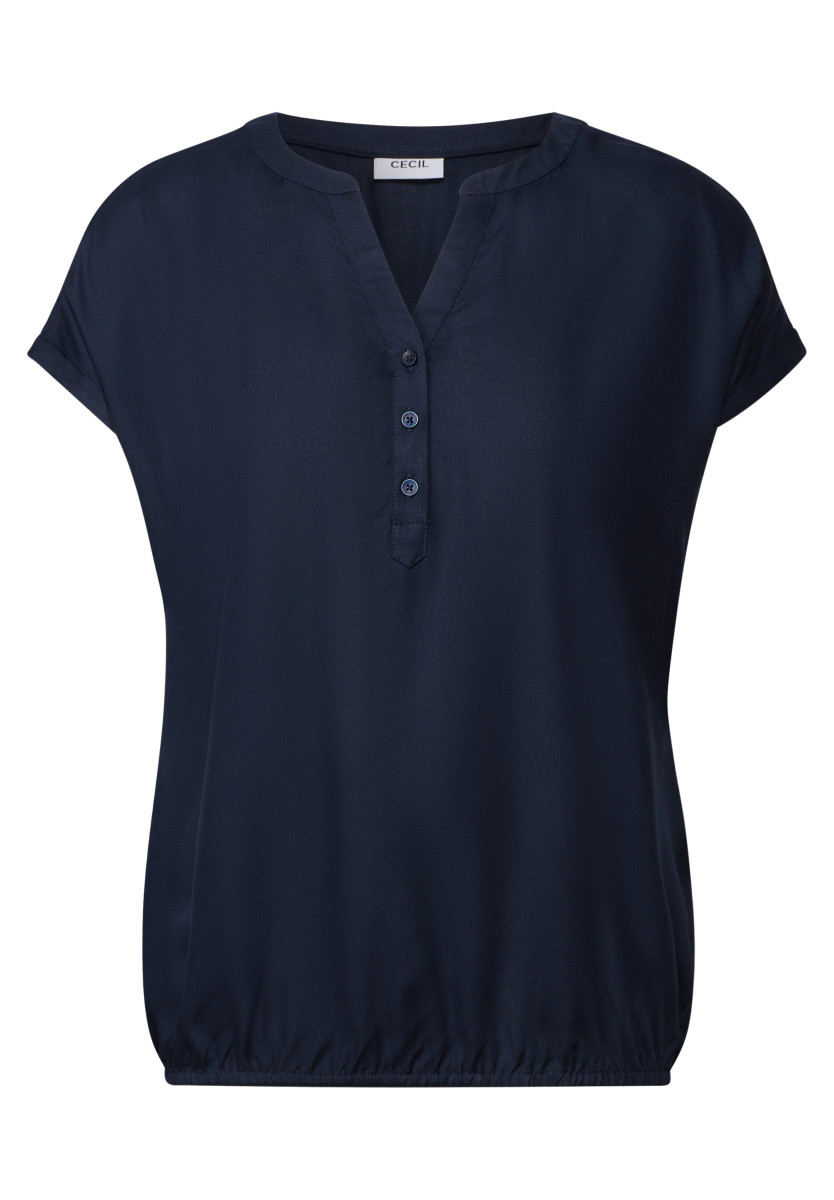 Blusenshirt in Unifarbe