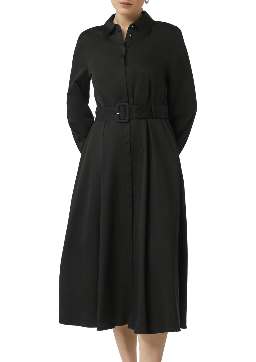 Midikleid aus Popeline