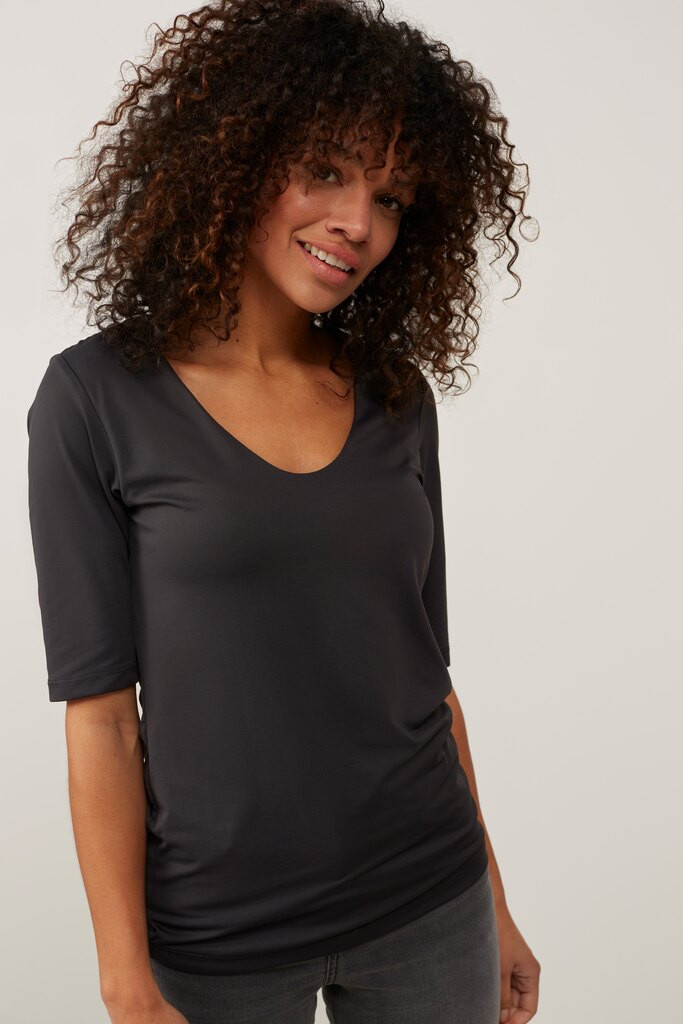 3/4 Shirt schwarz