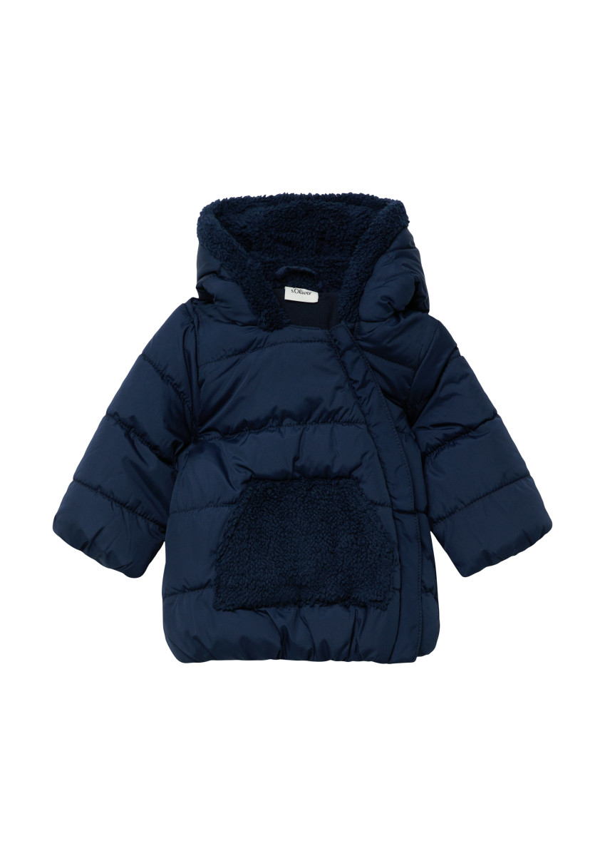 Steppjacke mit Teddyplüsch