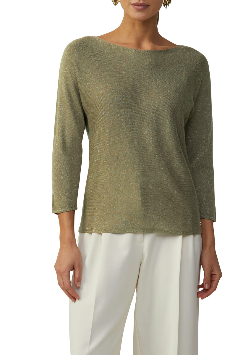 Pullover mit Glitzergarn