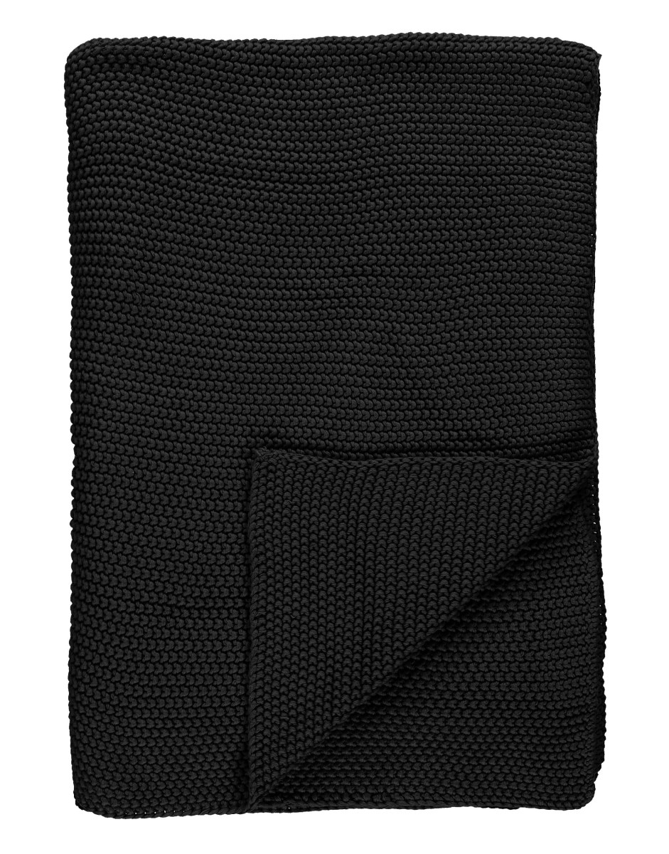 Überwurf "Nordic knit" schwarz