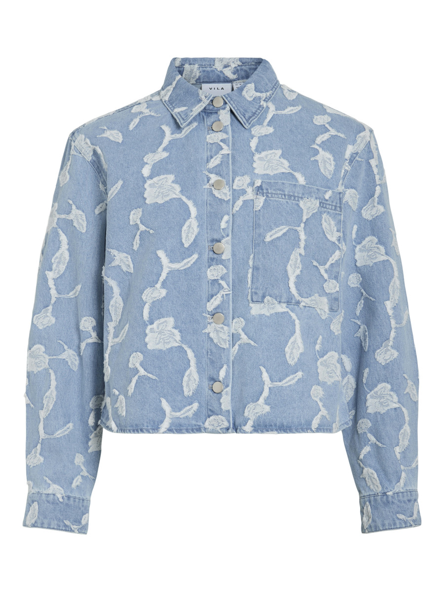 Jeansjacke mit Details