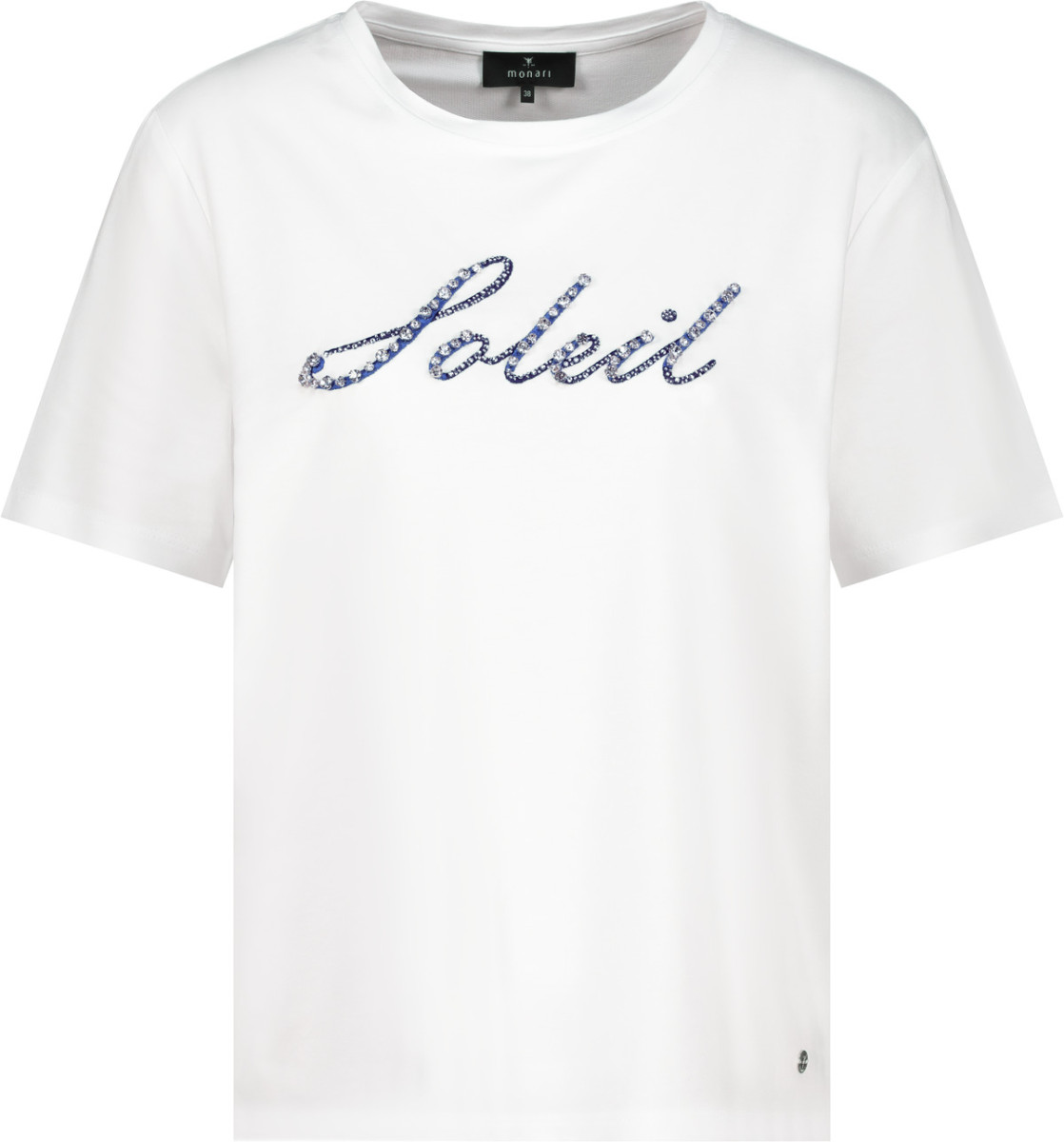 T-Shirt mit Schmuckschrift