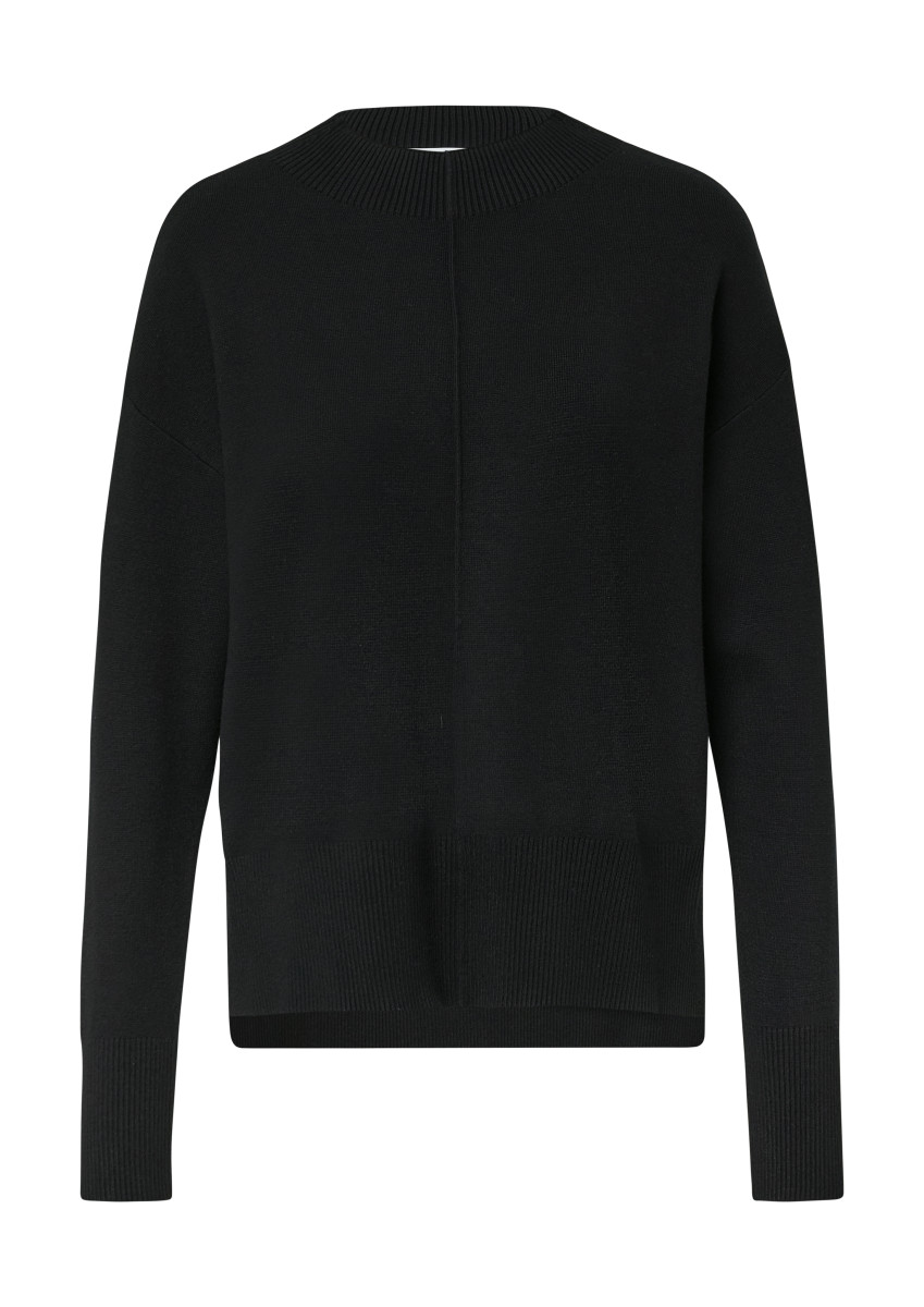 Feinstrickpullover schwarz
