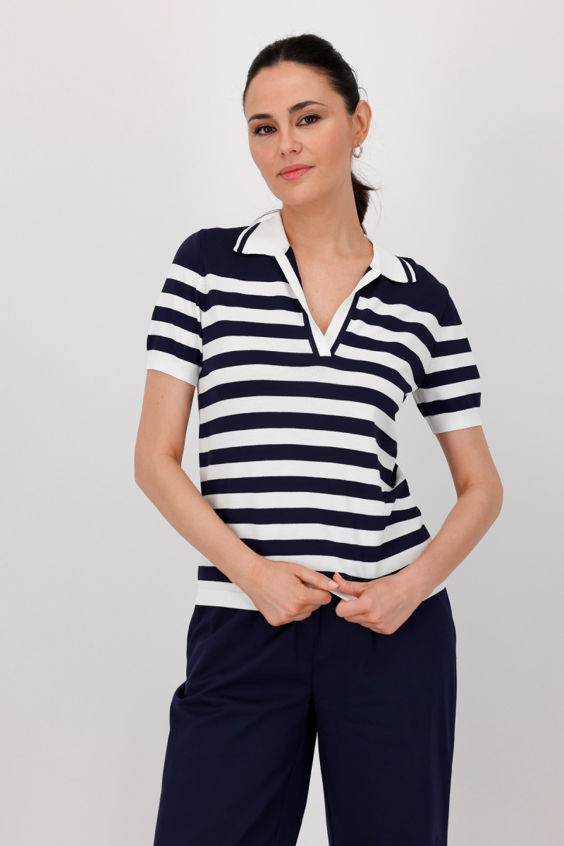 Gestreiftes Poloshirt