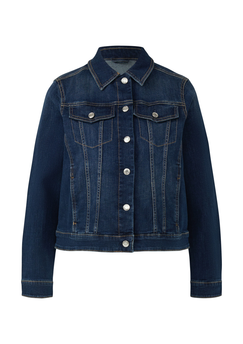 Elastische Slim-Fit-Jeansjacke