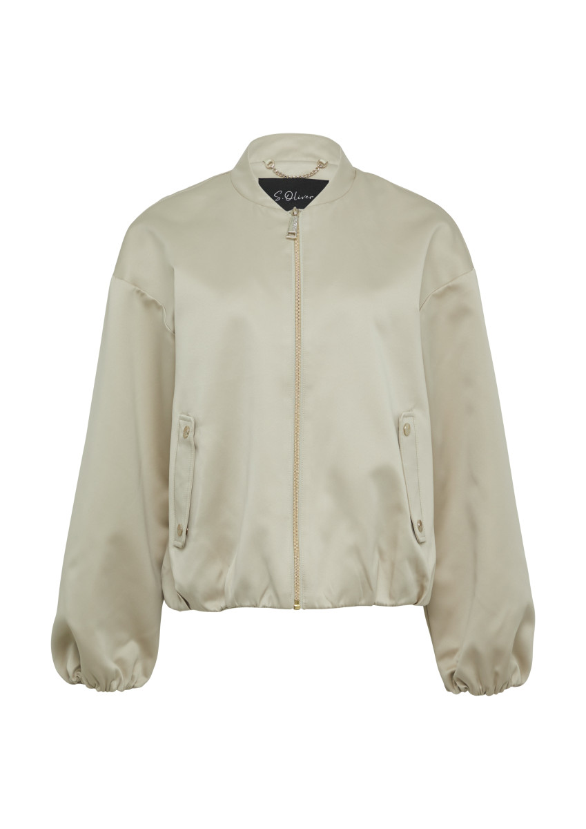Satinierter Oversize-Blouson