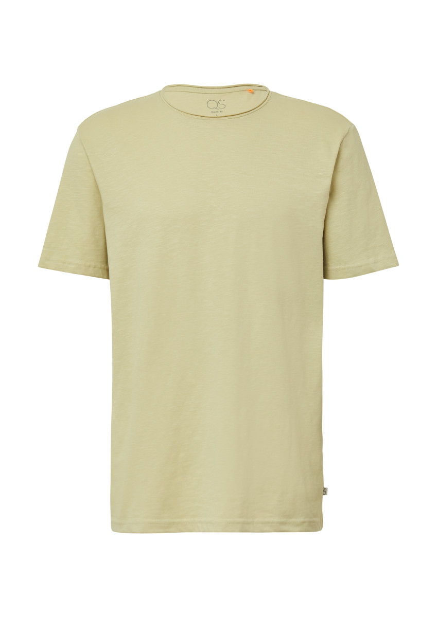 T-Shirt mit Rollkante