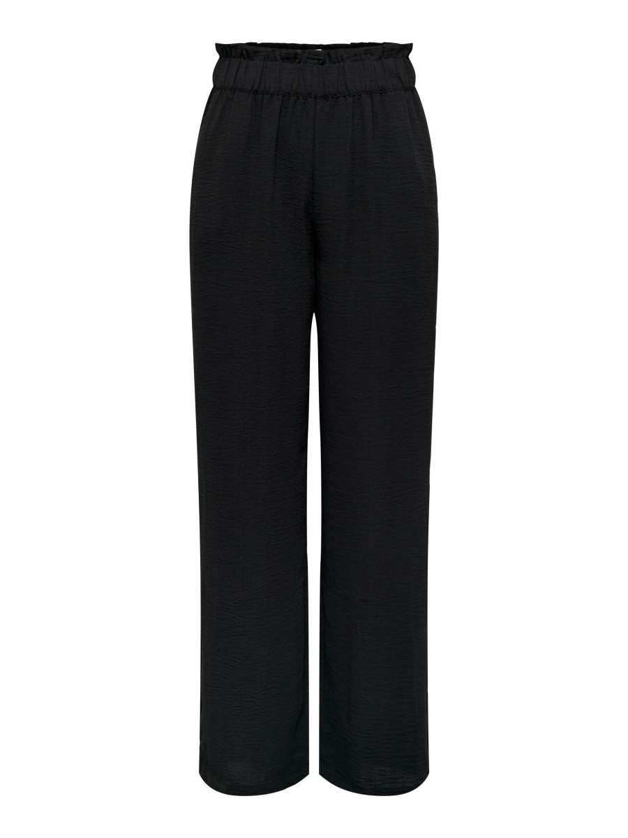 Hose mit weitem Beinschnitt schwarz