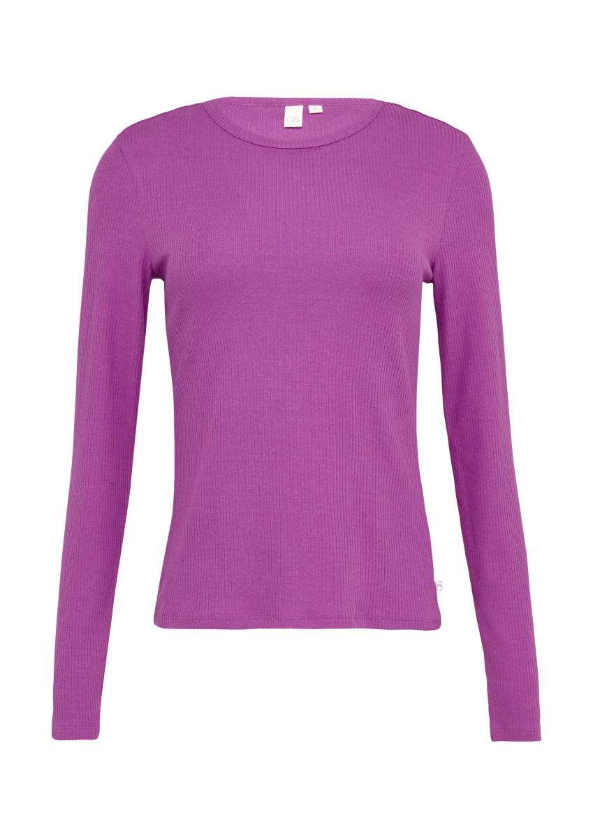 Schmal geschnittenes Rippshirt