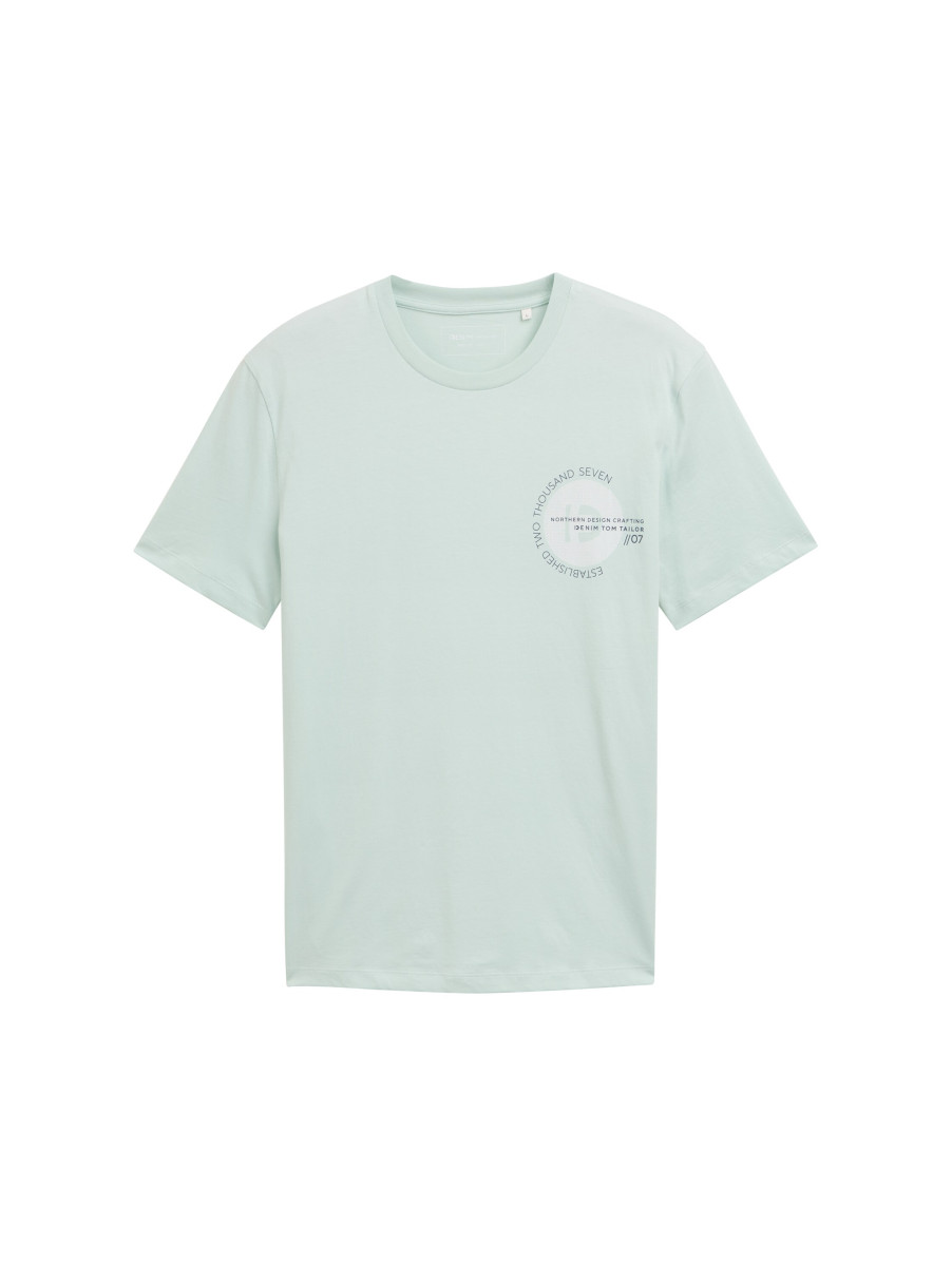 Basic T-Shirt mit Logo Print