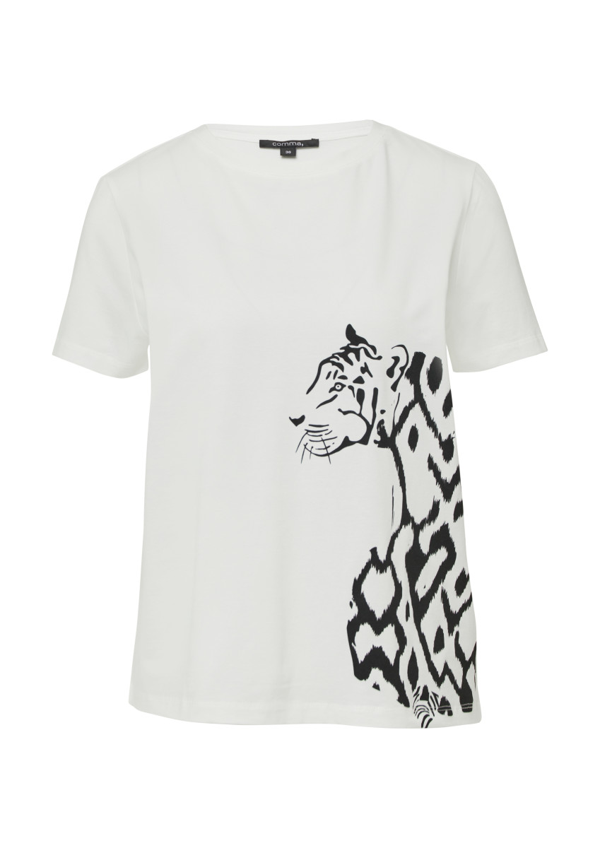 T-Shirt aus Baumwollmi weiß