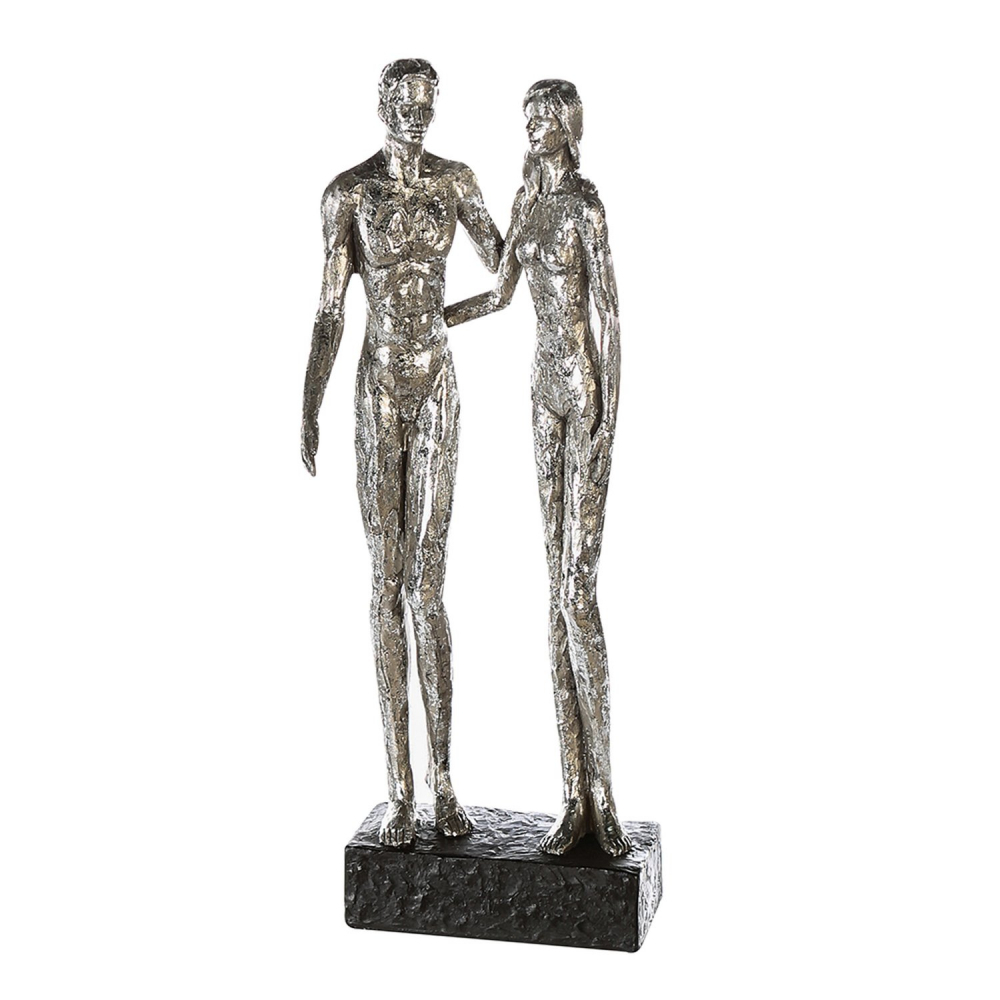 Skulptur "Silver Couple"
