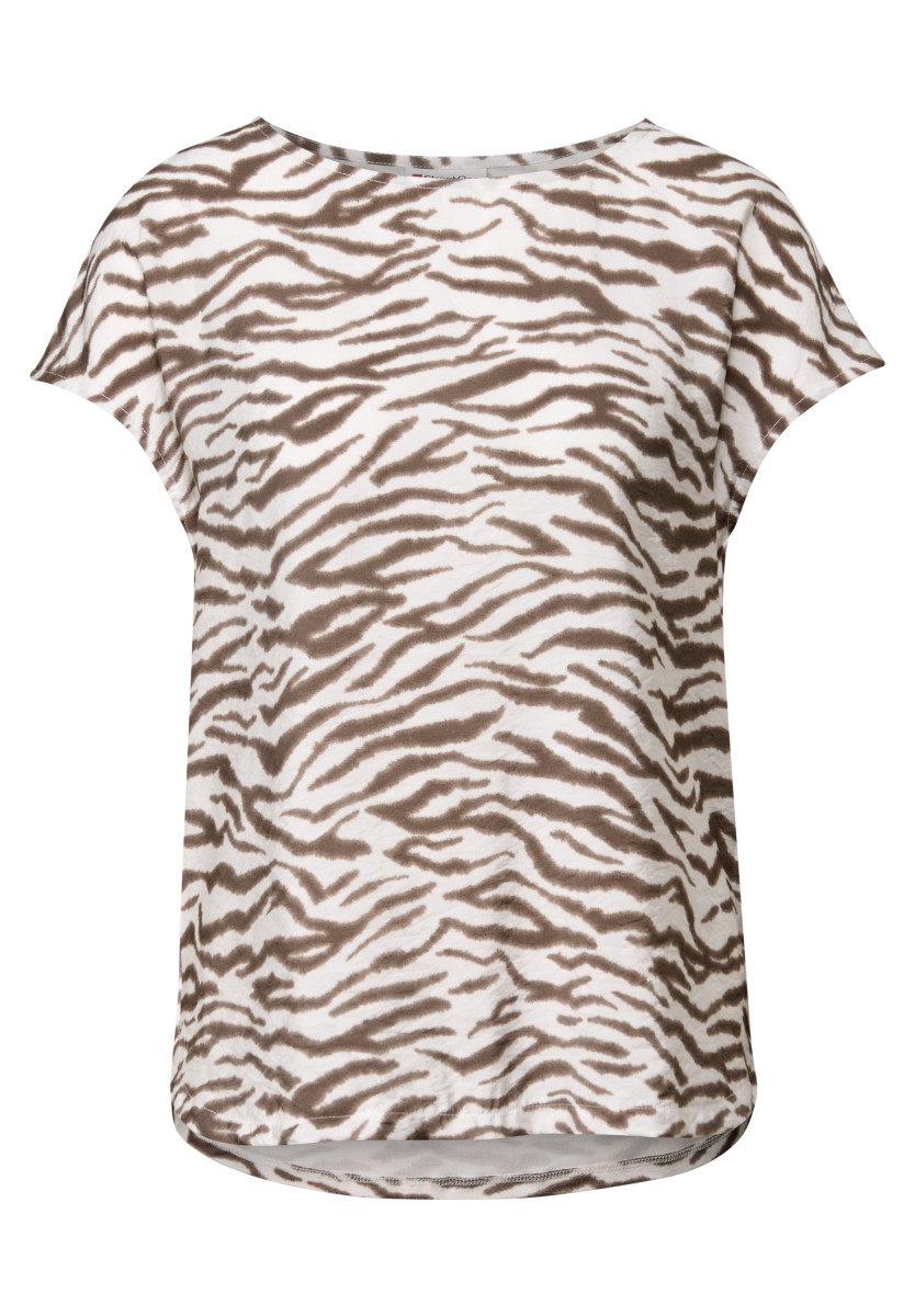 Gemustertes Shirt braun