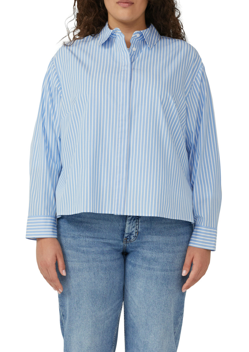 Gestreifte Popeline-Bluse