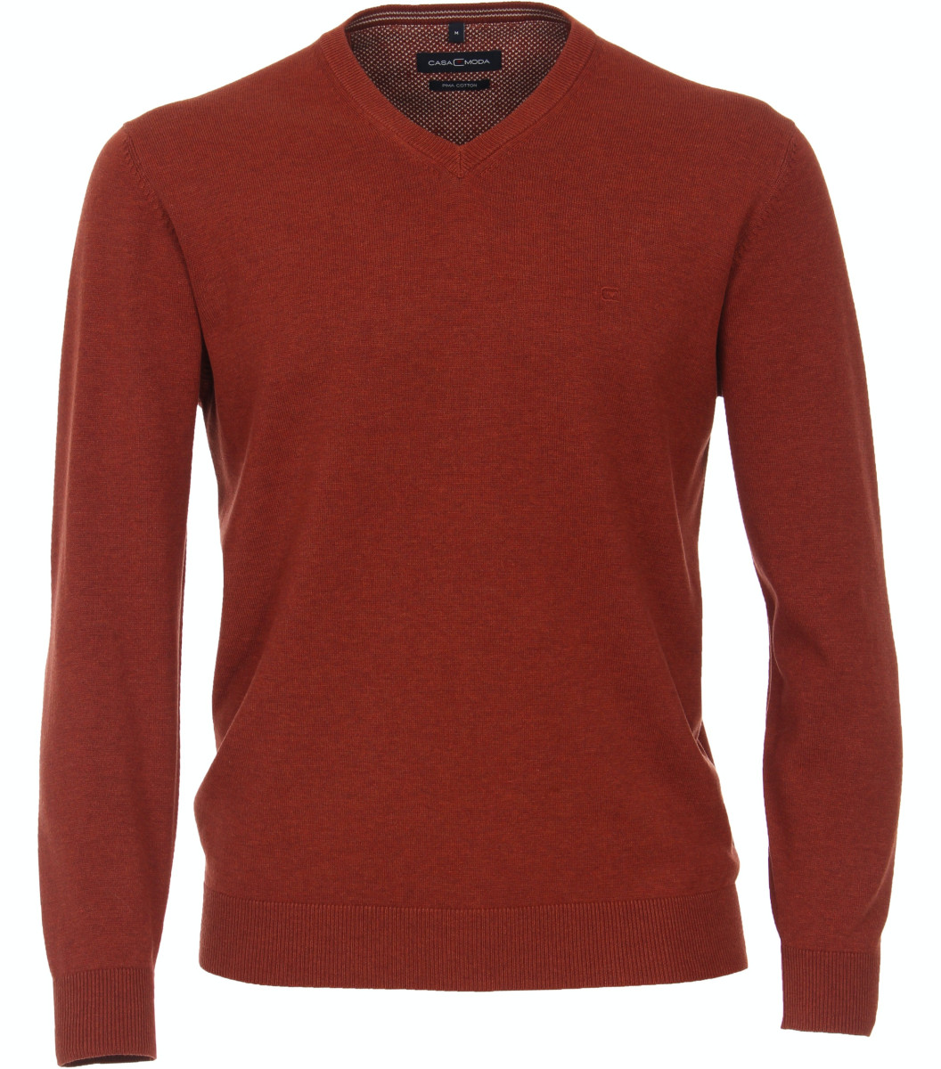 Pullover mit V-Ausschnitt rot