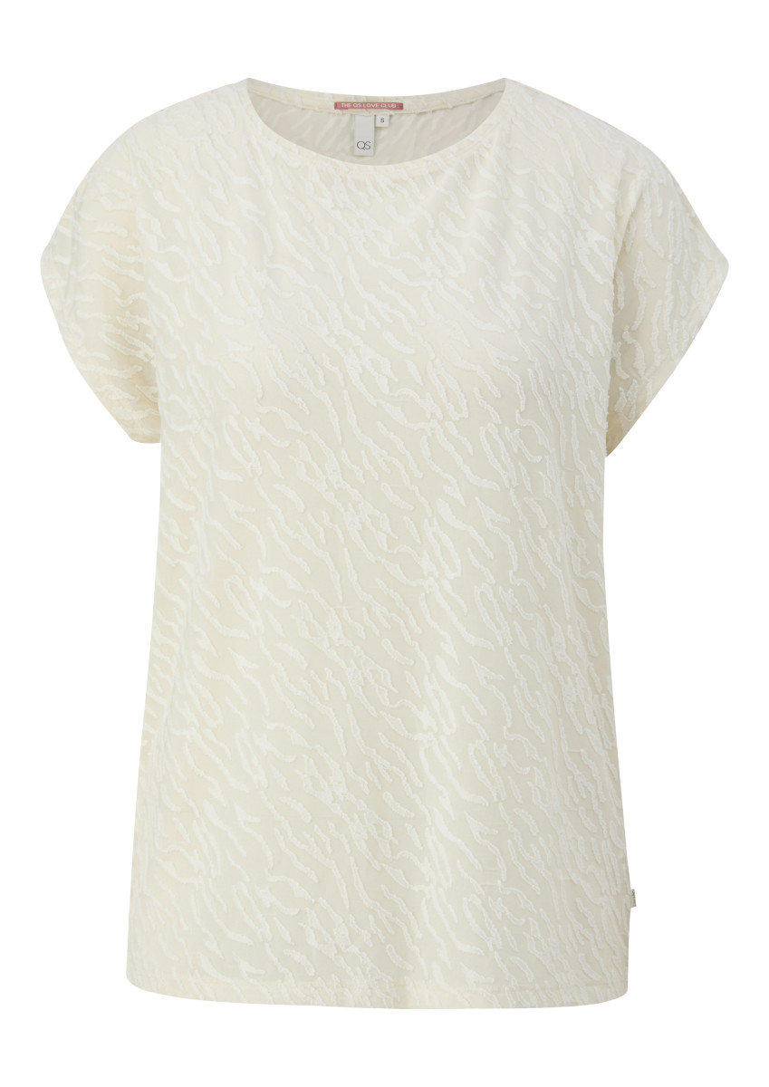 Oversize-Shirt mit Ausbrennermuster
