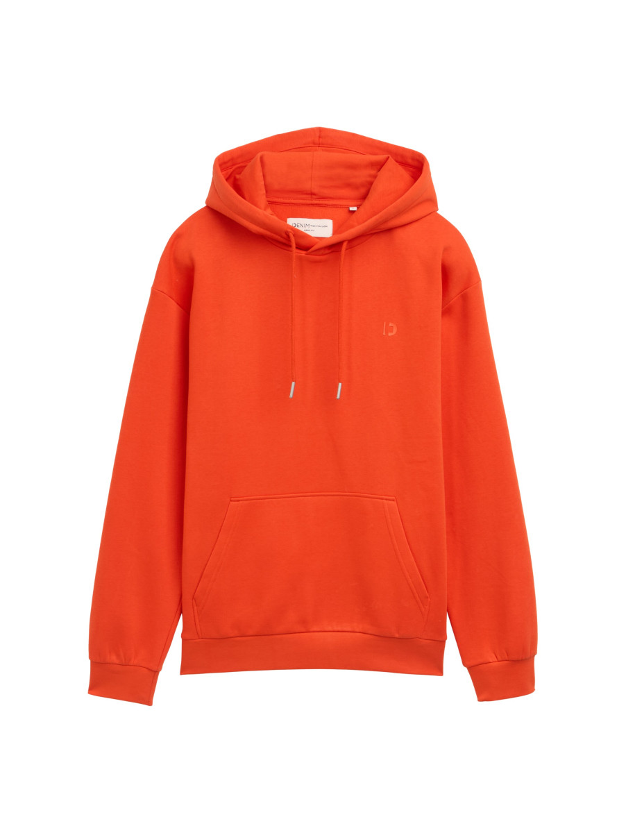 Sweatshirt mit Logo-Print orange